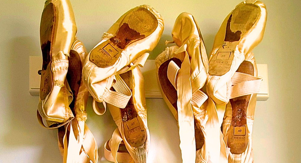 yellow pointe shoes