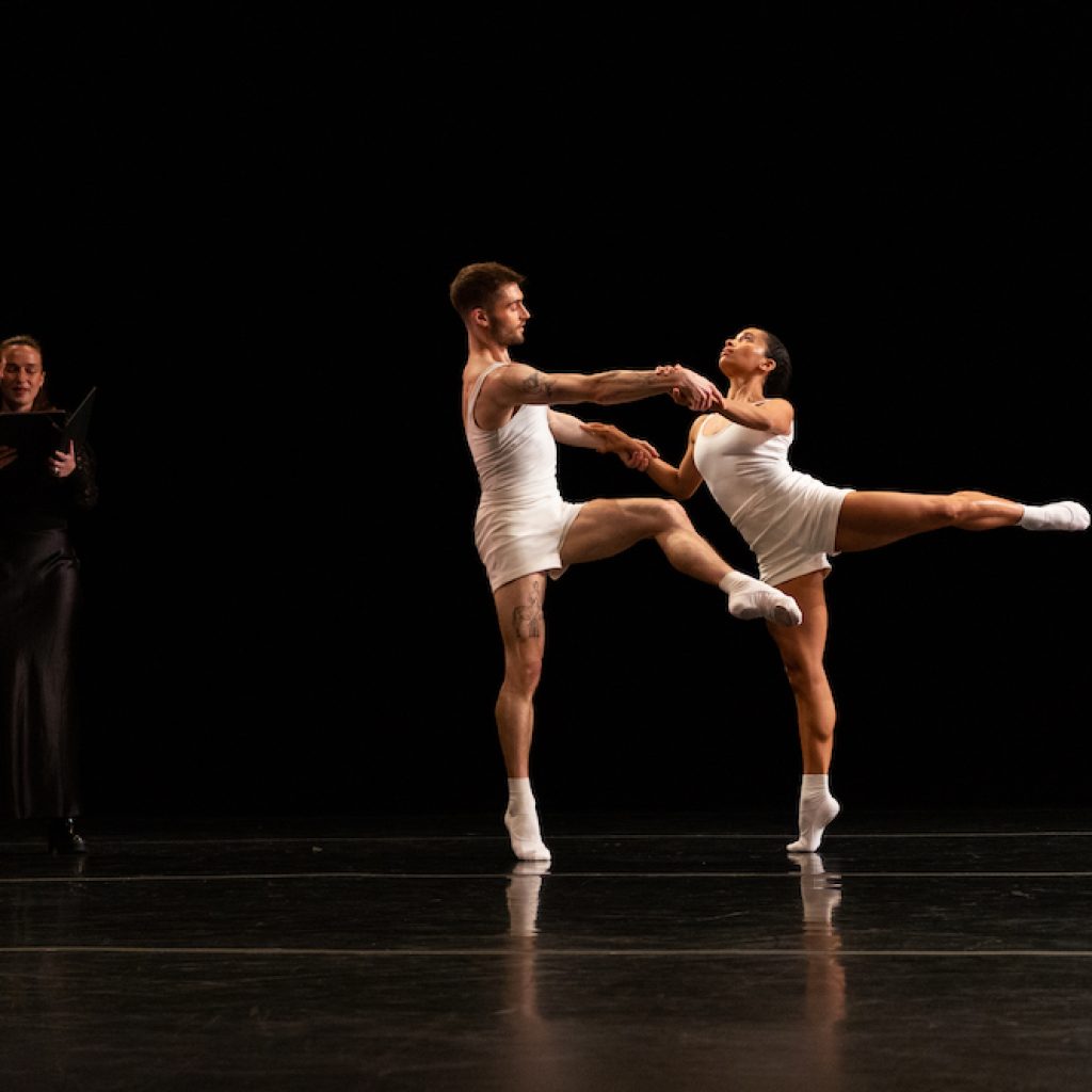 Gibney Company in Twyla Tharp's 'Bach Duet'. Photo by Whitney Browne.