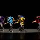 Ballet Hispánico dancers Antonio Cangiano, Dylan Dias McIntyre, Amir J. Baldwin (back), Omar Rivéra (front), Paulo Hernandez-Farella (back), Fatima Andere (front) in 'Sombrerísimo'. Photo by Rosalie O'Connor.