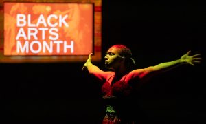 Dancer Kaylah King performs during the Black Arts & Culture Alliance of Chicago's 2023 Black Arts Month. Photo by Michelle Reid.