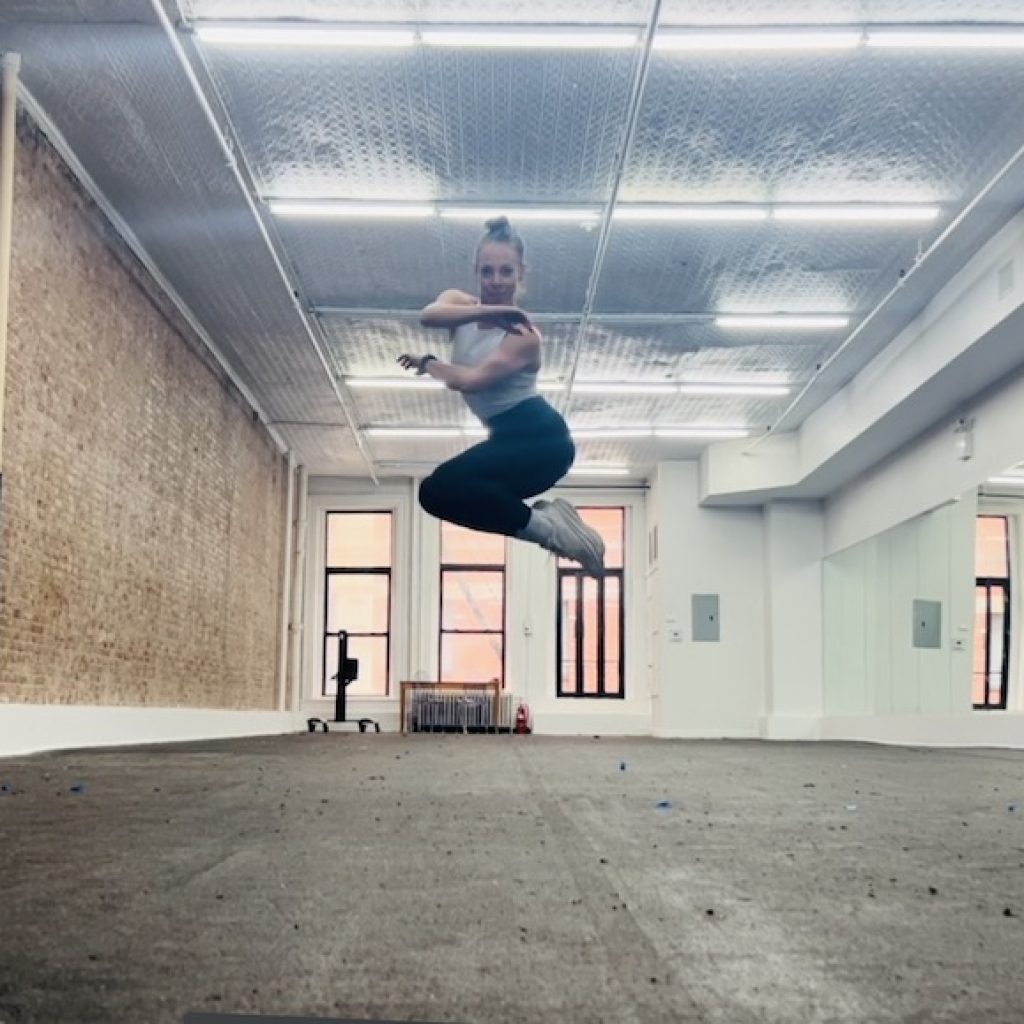 Ashley McQueen in the new Amanda Selwyn Dance Theatre new Tribeca space. Photo courtesy of Amanda Selwyn.