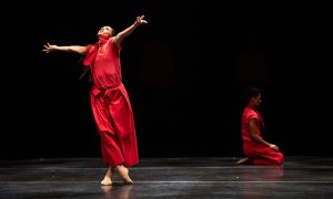 BalletX's Francesca Forcella and Jerard Palazo in Takehiro Ueyama's 'Heroes.' Photo by Christopher Duggan.