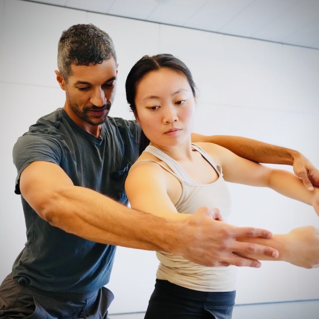 LJD's Justin Lynch and Sky Pasqual in rehearsal. Photo by Steven Pisano.