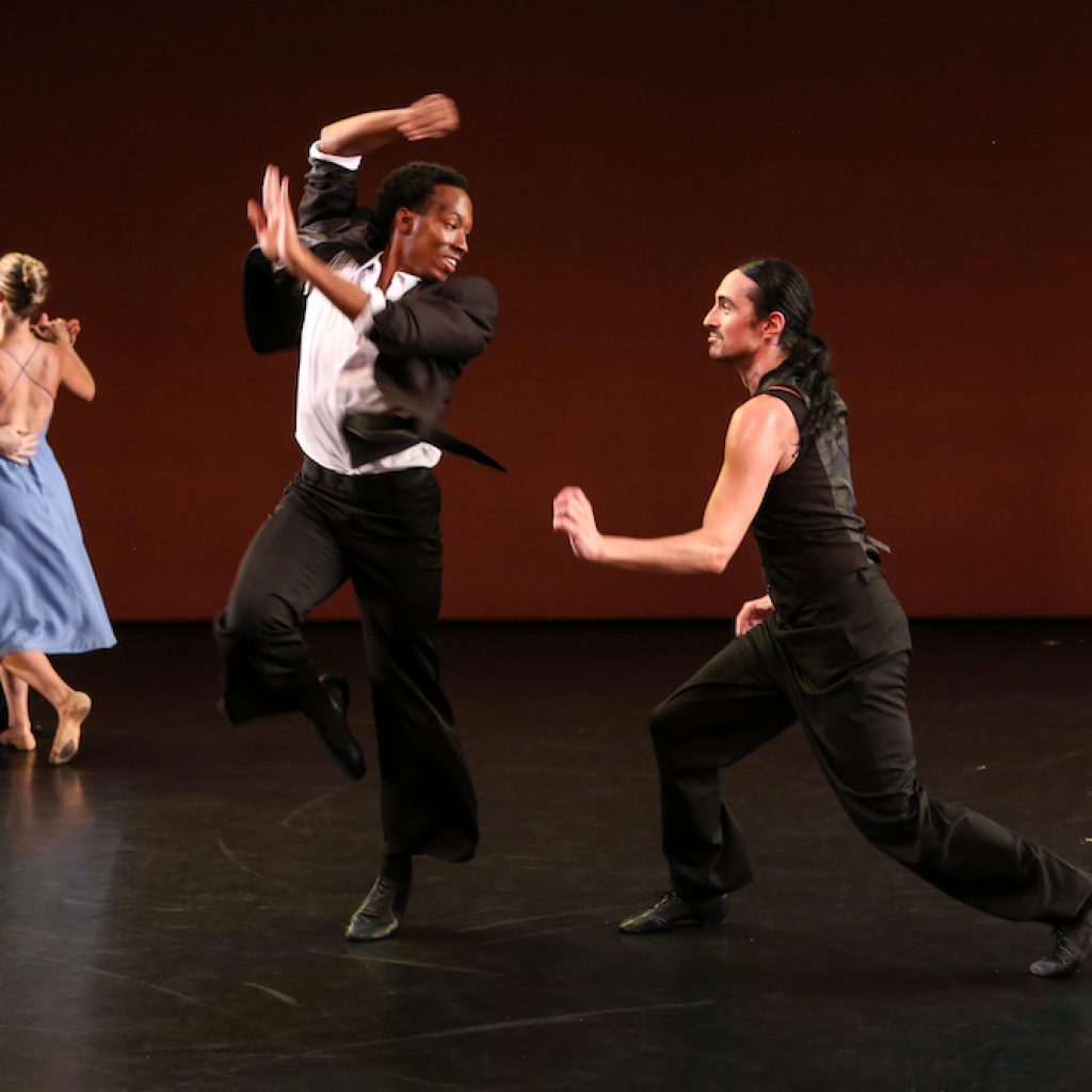 Michael Miles and Willy Laury in Lydia Johnson's 'Time...and again.' Photo by Julie Lemberger.