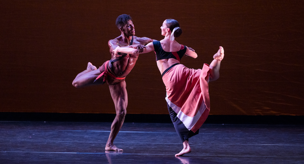 Martha Graham Dance Company's Lloyd Knight and Anne Souder in 'Dark Meadow Suite.' Photo by Robert Torres for Celebrity Series of Boston.